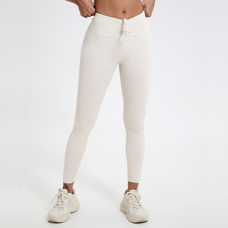 Yoga Leggings Outdoor Running Fitness Sports Pants Naked Women Sense Hip Lifting Chrysanthemum Yoga Pants - Image 8