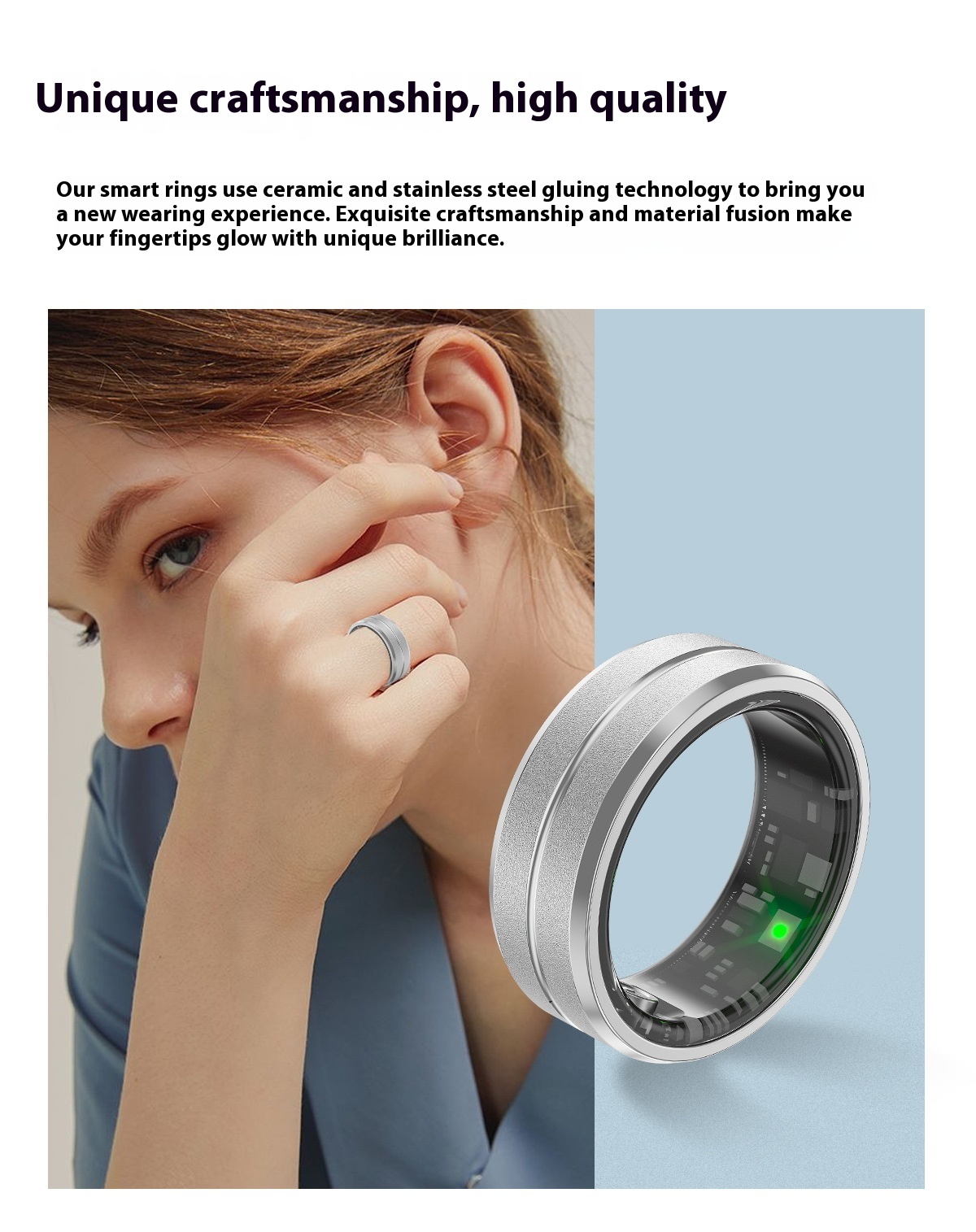 2024 Smart Ring For Men Women Heart Rate Blood Oxygen Monitoring Multi Sports Modes IP68 Waterproof Smart Rings For Android IOS - Image 4