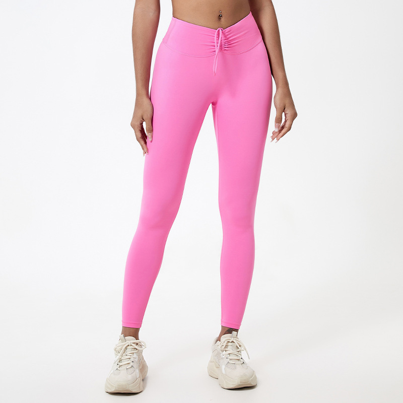 Yoga Leggings Outdoor Running Fitness Sports Pants Naked Women Sense Hip Lifting Chrysanthemum Yoga Pants - Image 10