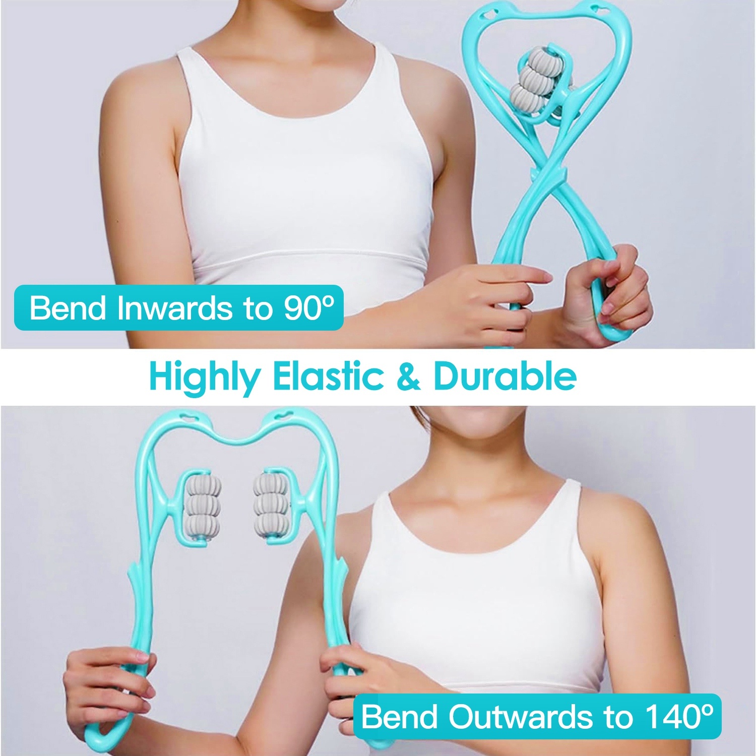 1Pc Neck Roller Massager 360 Rotatable Trigger Point Roller Portable Massager With 6 Balls For Neck Leg Thigh Foot Pain Relief - Image 8
